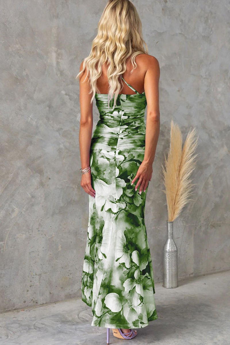 Anja - Floral Strapless Maxi Dress