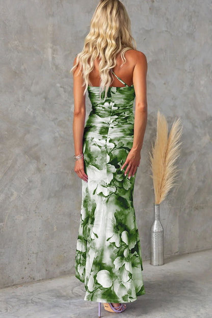 Anja - Floral Strapless Maxi Dress