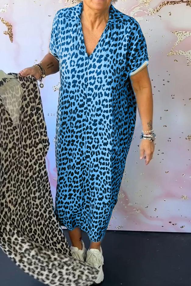 Melrose - Leopard-Print Midi Dress