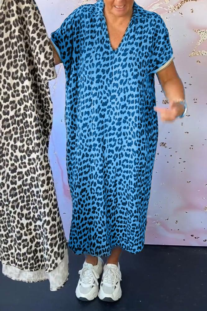 Melrose - Leopard-Print Midi Dress