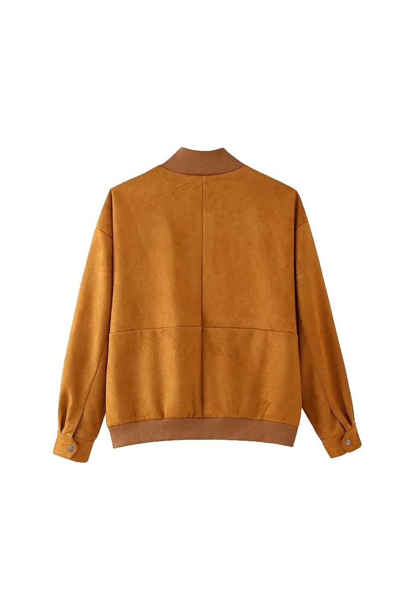 Mei - Suede Zip-Front Jacket