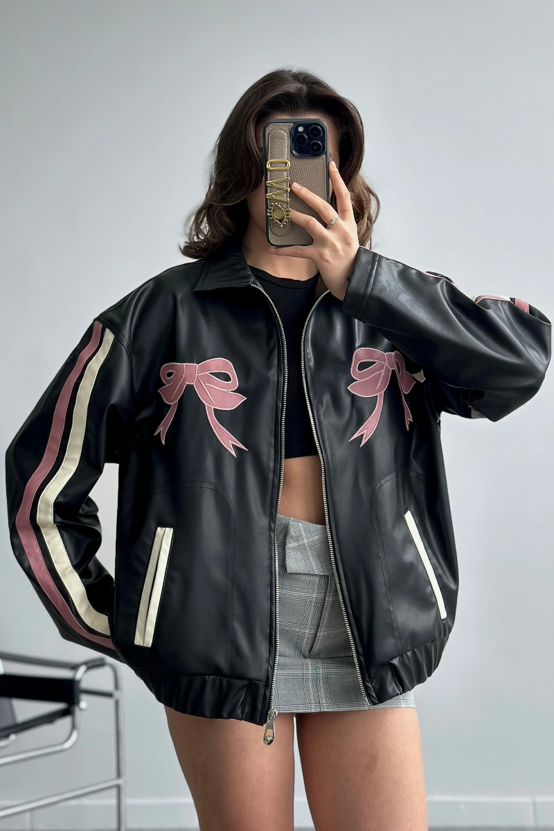 Callista - Cropped Leather Jacket