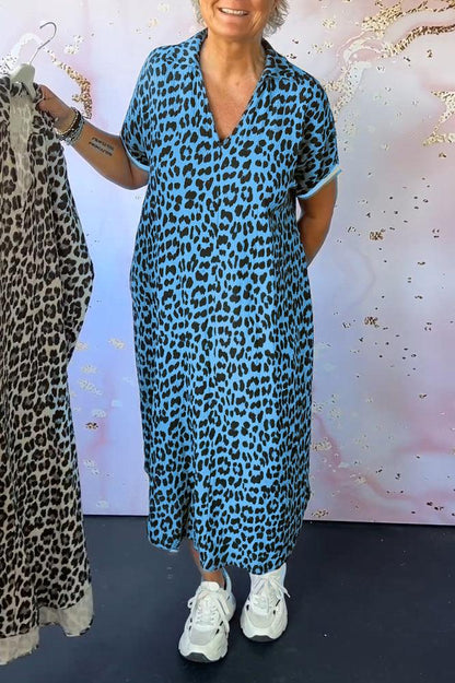 Melrose - Leopard-Print Midi Dress