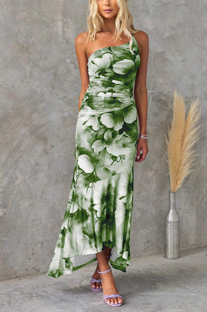 Anja - Floral Strapless Maxi Dress