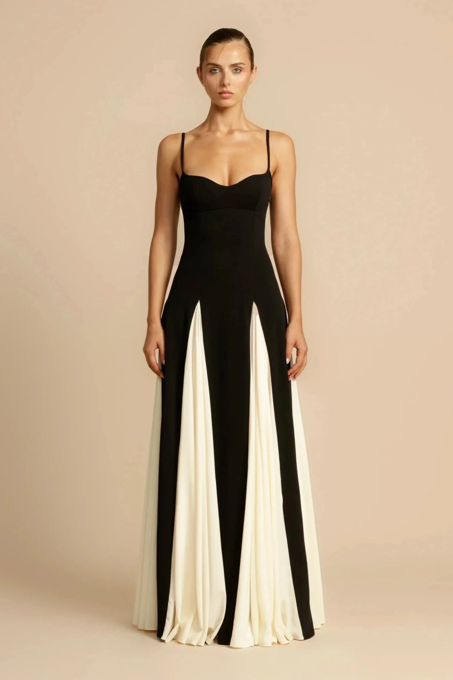 Catalina - Two-Tone Maxi Dress