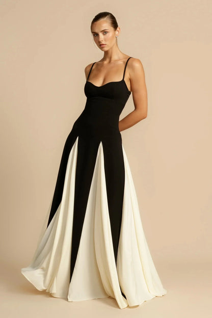 Catalina - Two-Tone Maxi Dress