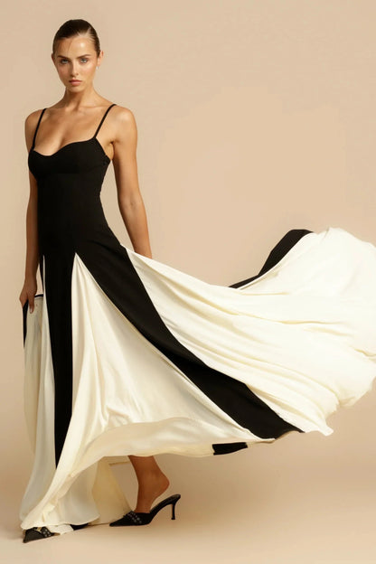 Catalina - Two-Tone Maxi Dress