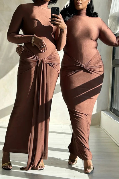 Zahara - Luxe Draped Maxi Dress