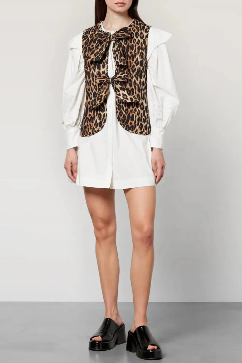 Svetlina - Leopard Tie-Front Vest