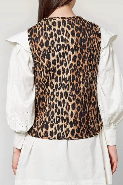 Svetlina - Leopard Tie-Front Vest