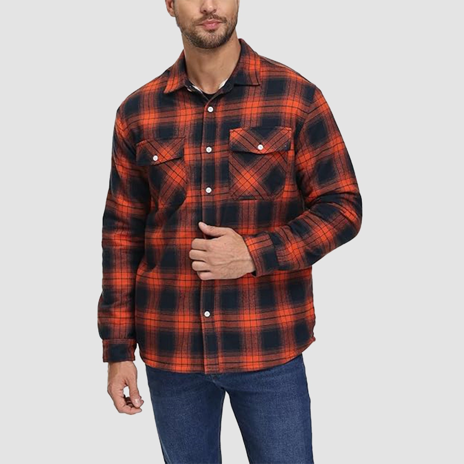 Hoyland - Sherpa-Lined Flannel Shirt