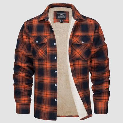 Hoyland - Sherpa-Lined Flannel Shirt