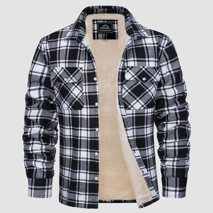 Hoyland - Sherpa-Lined Flannel Shirt