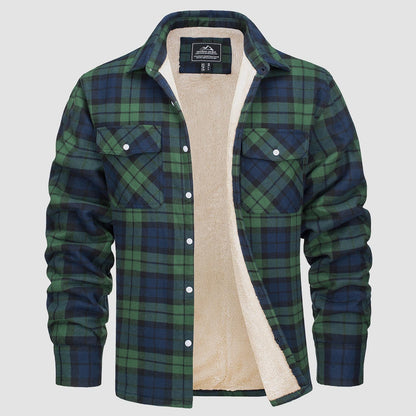 Hoyland - Sherpa-Lined Flannel Shirt