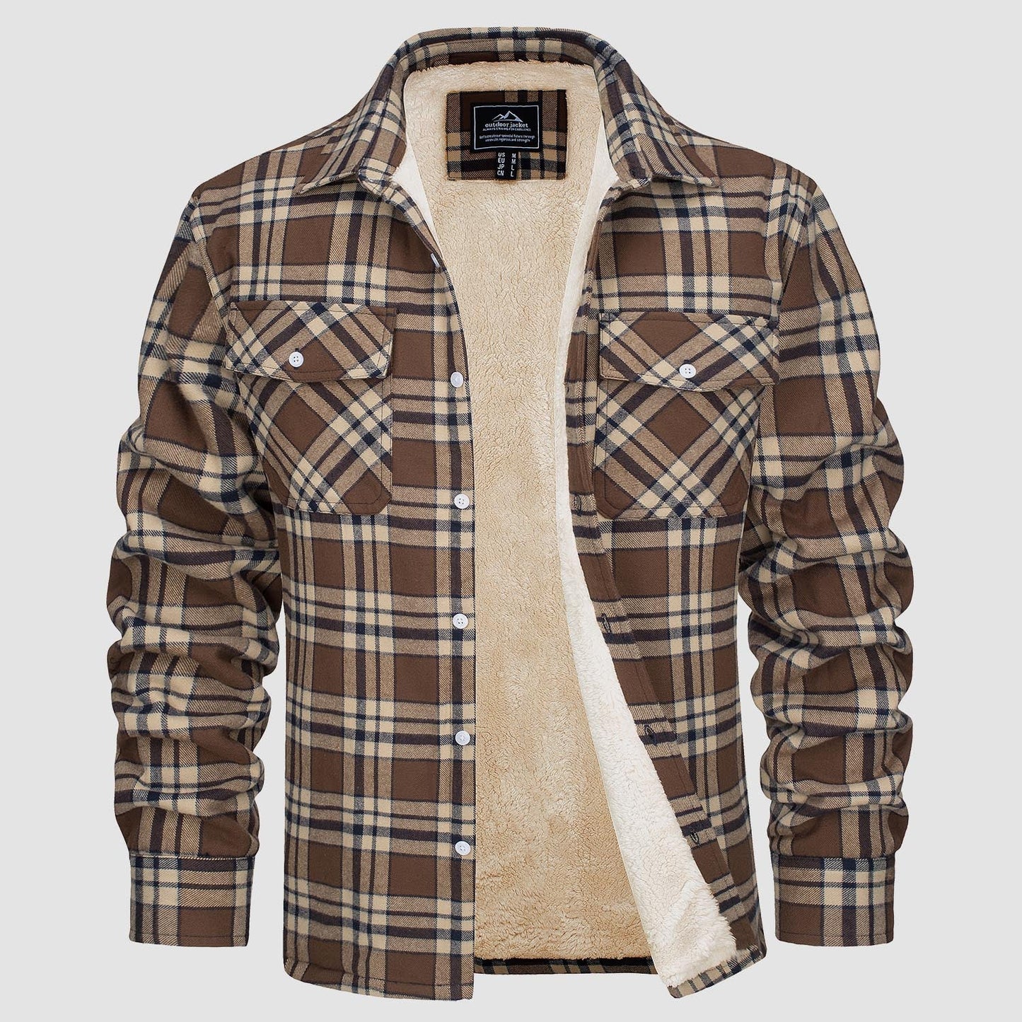 Hoyland - Sherpa-Lined Flannel Shirt