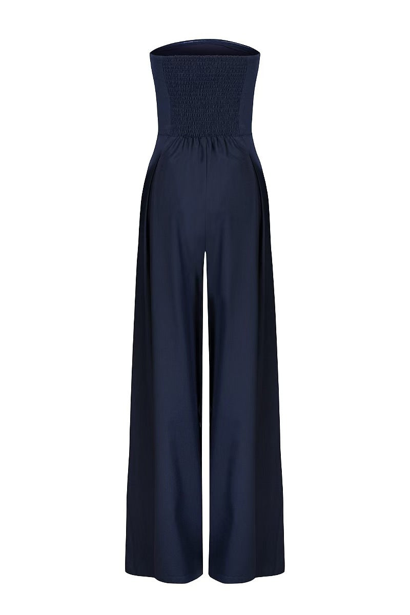 Zuri - Strapless Wide-Leg Jumpsuit with Fitted Bodice