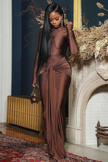 Zahara - Luxe Draped Maxi Dress