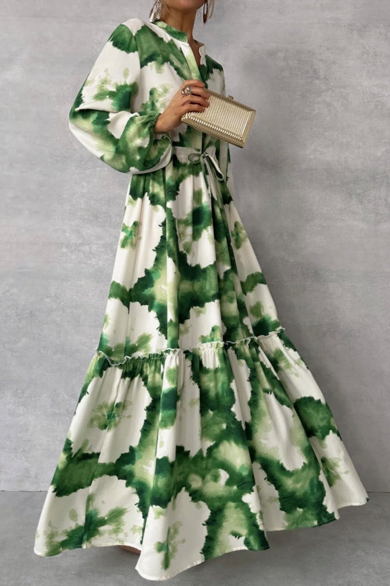 Maria - Floral V-Neck Maxi Dress