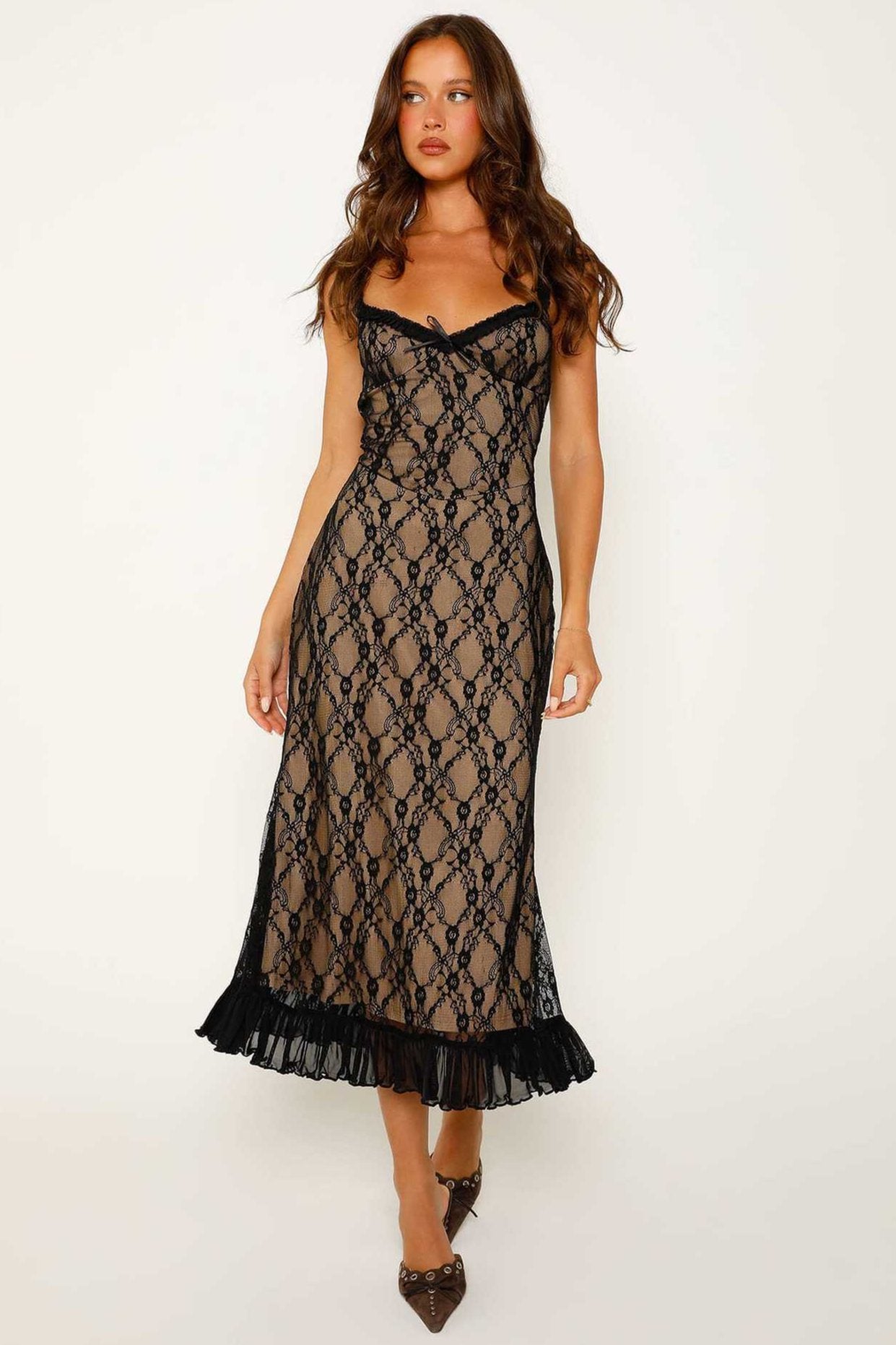 Lamiss - Lace Midi Dress