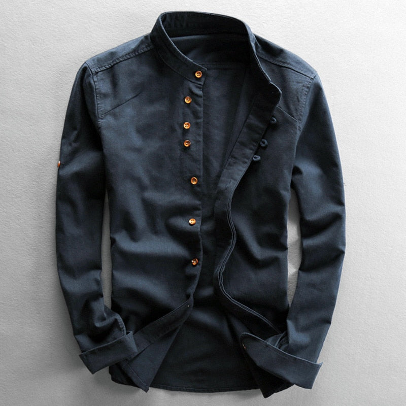 Rowan - Mandarin Collar Shirt