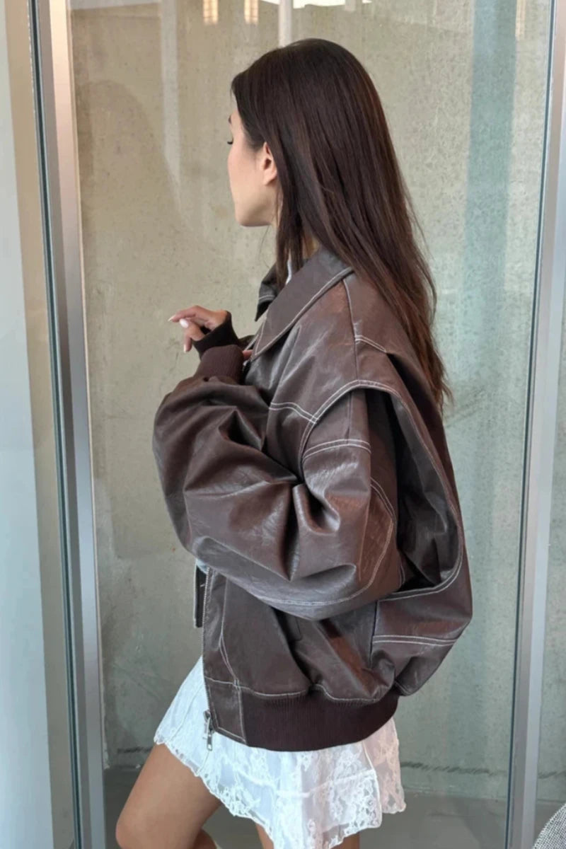 Cassandra - Modern Zip-Front Jacket