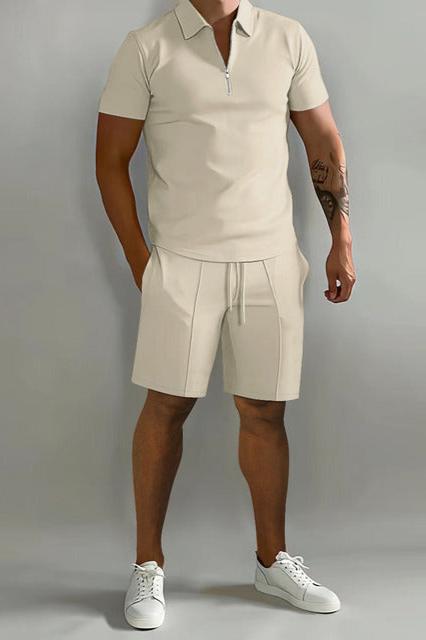 James - Sleek Polo & Tailored Shorts Set