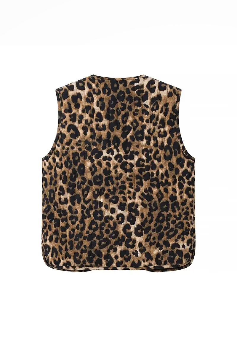 Svetlina - Leopard Tie-Front Vest