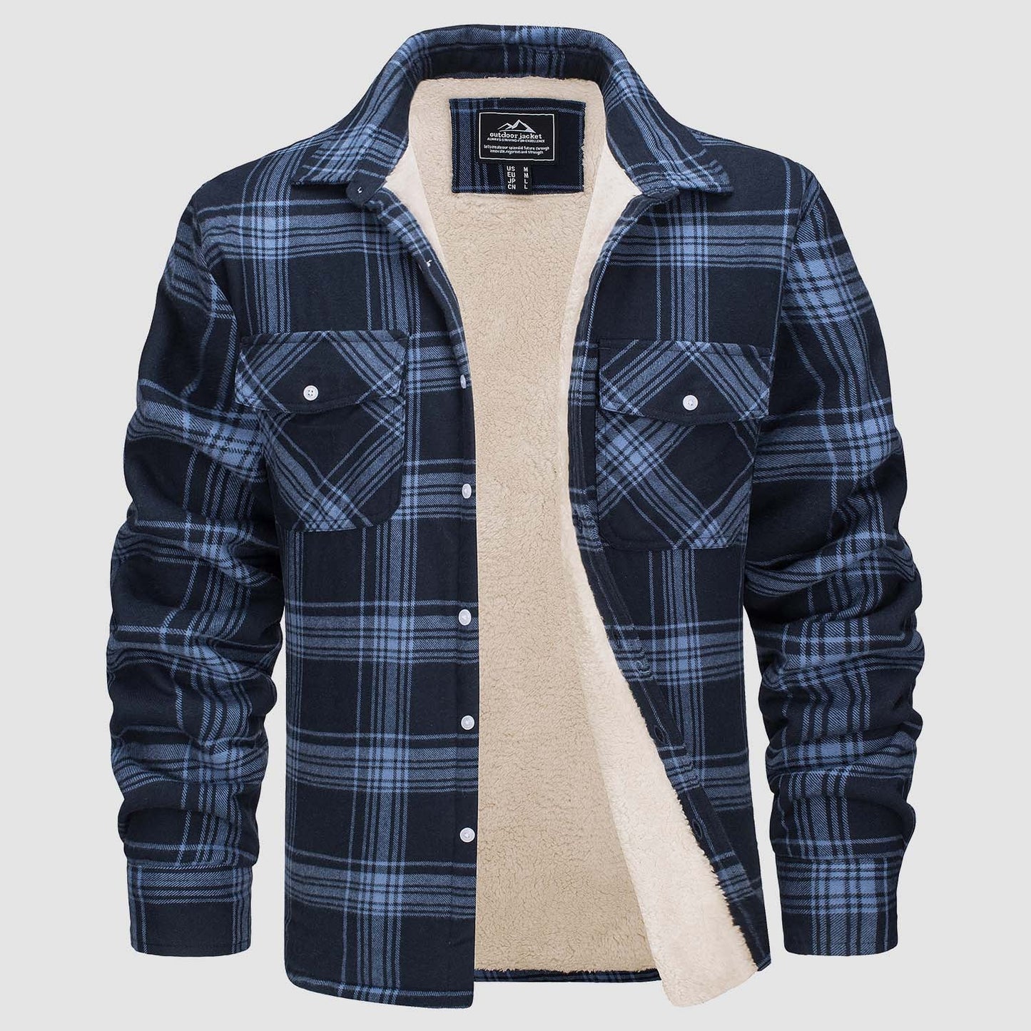 Hoyland - Sherpa-Lined Flannel Shirt