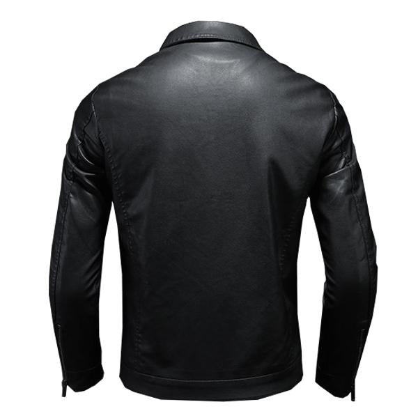 Camden - Men's Lapel Leather Jacket