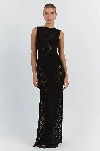 Lenny - Knit Slit Maxi Dress